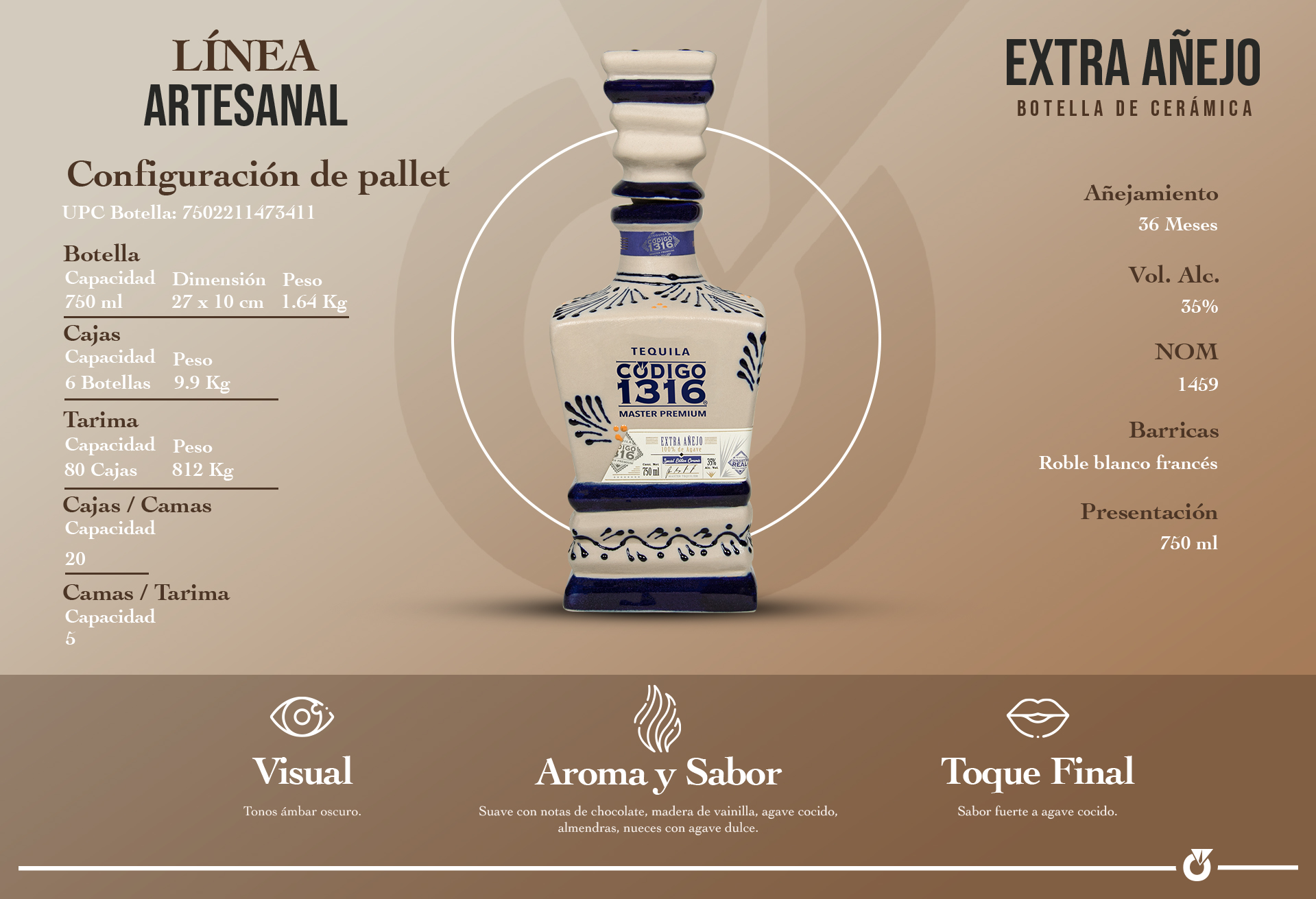 extra añejo ceramic blue